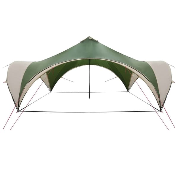 Partytält med tak Grön 600 x 600 x 400 cm Polyester och Stål