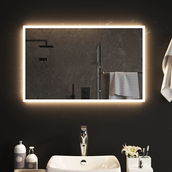 Badrumsspegel LED 50x80 cm