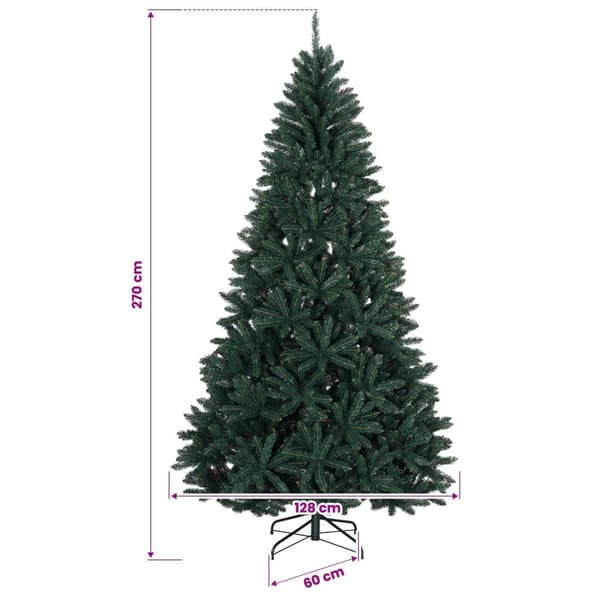 Plast Hingad Julgran 270 cm PVC Mörkgrön