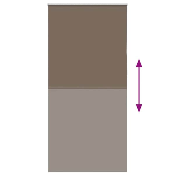 Mörkläggningsgardin kaffe 95x230 cm tyg bredd 90,7 cm polyester