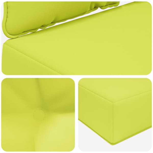Utomhus Soffa Kudde 3 pcs Grön Polyester