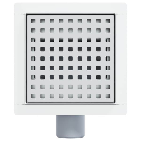 Prickig duschavlopp Silver 15 x 15 cm Rostfritt Stål 304