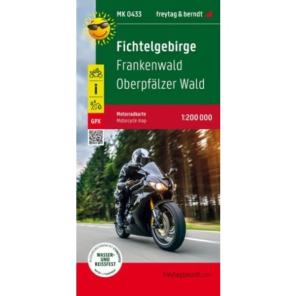 Fichtelgebirge, motorcycle map 1:200,000, freytag & berndt