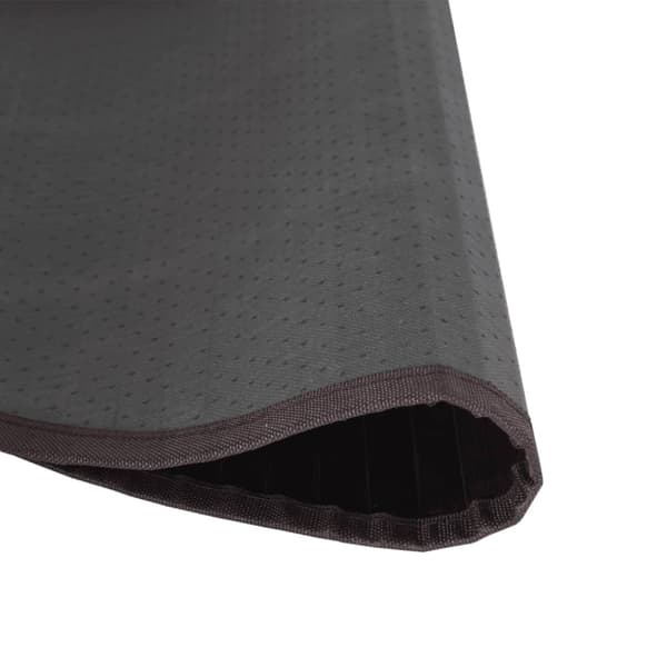 Matta rund mörkbrun 60 cm bambu