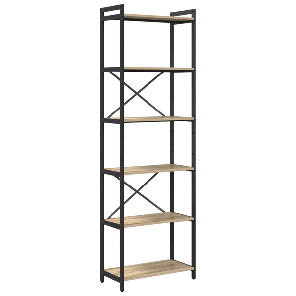 Hyllsystem Sonoma-ek 60 x 30 x 189,5 cm Konstruerat trä