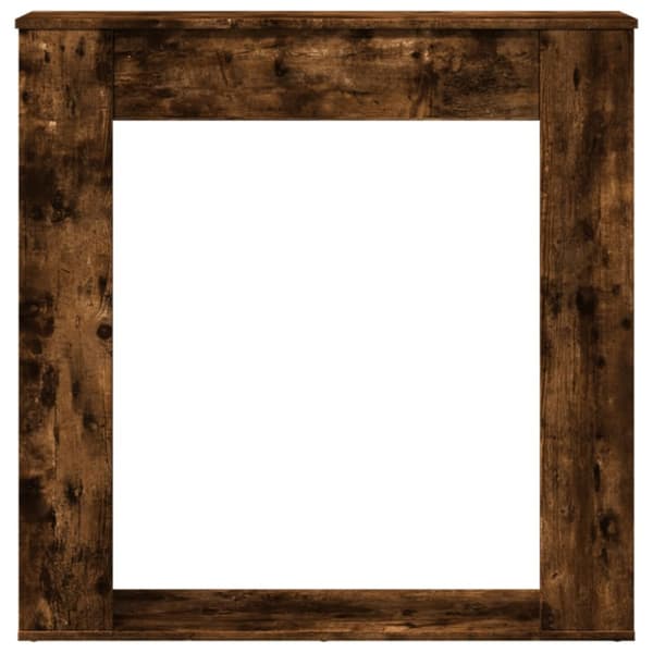 Spiselkrans rökfärgad ek 100x20x100 cm konstruerat trä