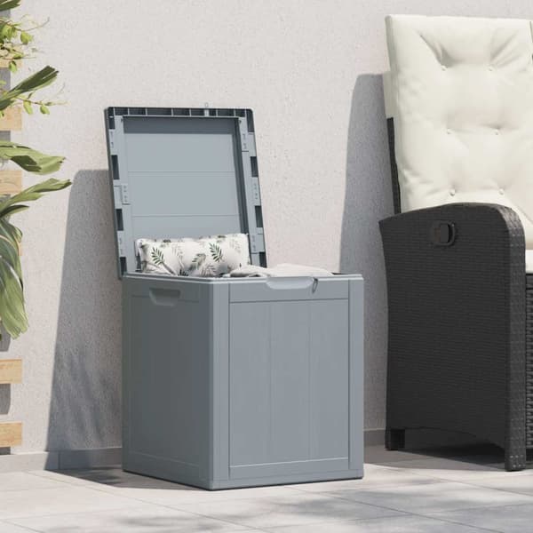Dynbox 90 liter grå PP-träliknande