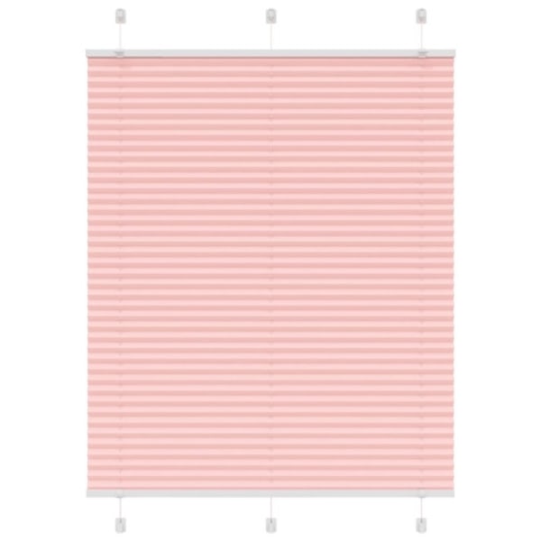 Plisserad persienn rosa 105x150 cm tyg bredd 104,4cm polyester