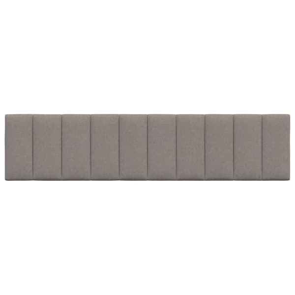 Headboard Cushion "Hanko" Taupe 200 cm Fabric