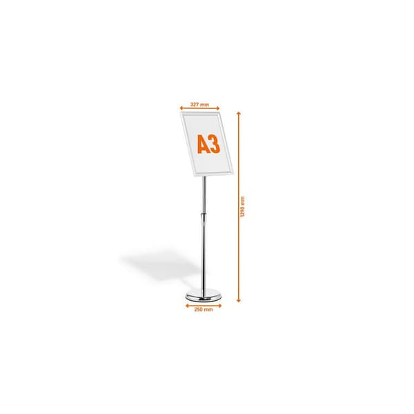 Golvskylt DURABLE Snäppram A3