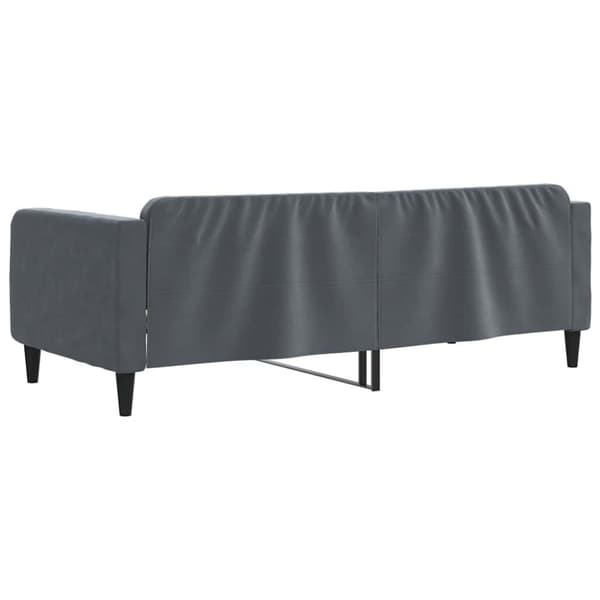 Dagbädd mörkgrå 90x190 cm sammet