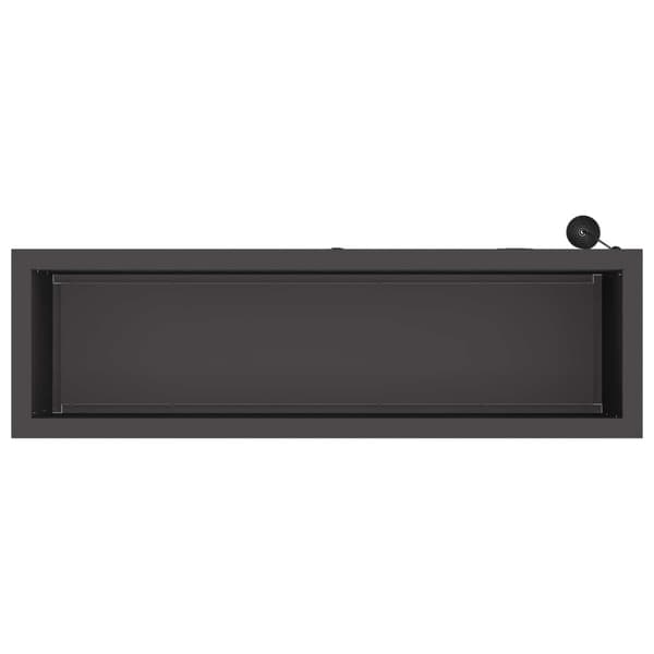 Odlingslåda med LED 2 st Svart 30 x 100 x 30 cm Stål
