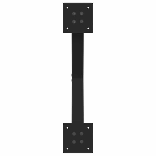 Soffbordsben X-formade 2 st svarta 50x(30-31) cm stål