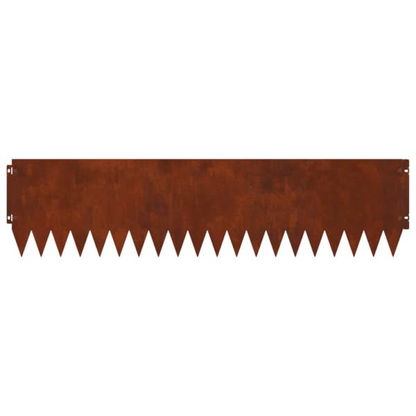 Kant för gräsmatta 20 pcs 103 x 25 cm Stål Rostig