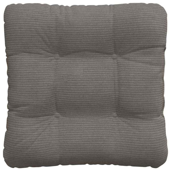 Sittkuddar 4 pcs Ljusgrå 40 x 40 cm Kordread tyg