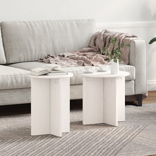 Kaffeebord 2 pcs Vit