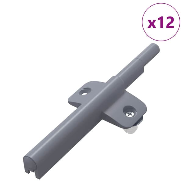 Mjukstängande Dämpare 12 pcs Grå 125 x 47 x 15 mm PP