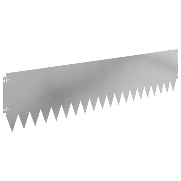Kant för gräsmatta 20 pcs 103 x 25 cm Stål Silver