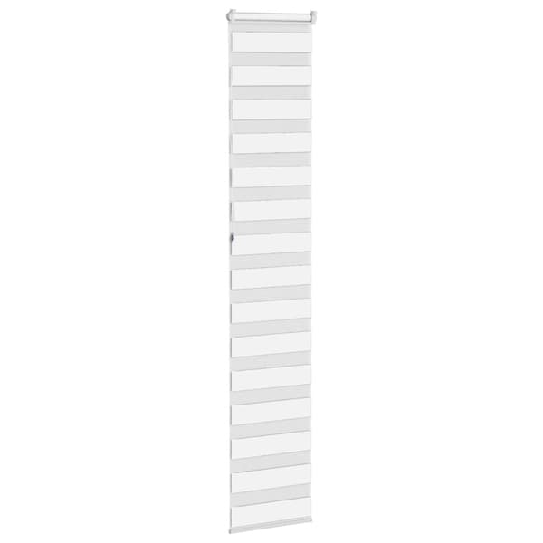 Rullgardin zebra vit 40x230 cm tyg bredd 35,9 cm polyester