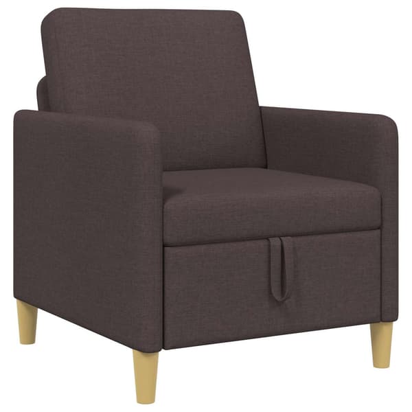 Soffa med förvaring Mörkbrun 72 x 78 x 87 cm Polyester