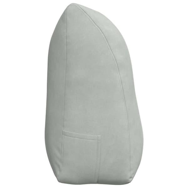 Ryggkudde Ljusgrå 100 x 24 x 50 cm Sammet