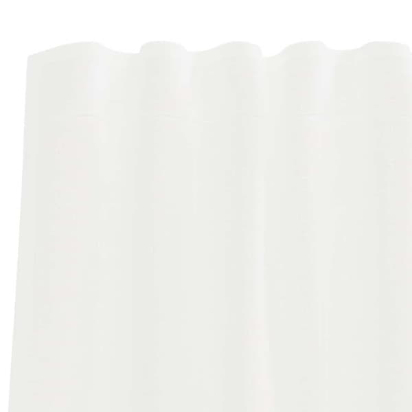 Voile gardiner med öglor 2 st vit 140x245 cm