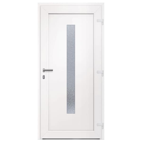 Ytterdörr vit 98x208 cm PVC