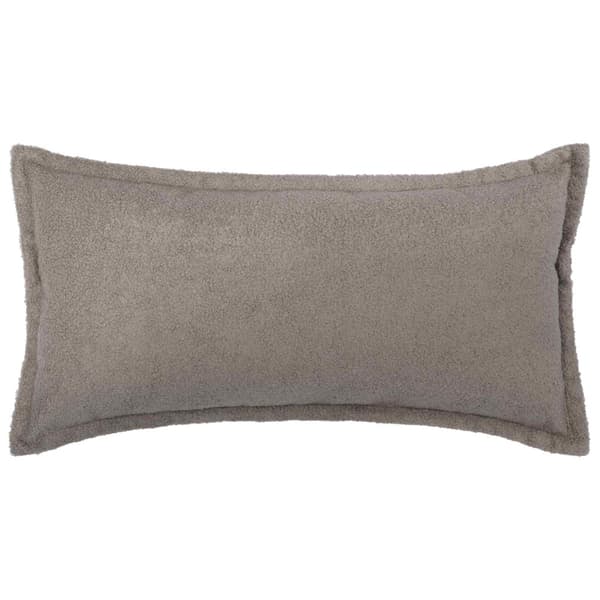 Kuddöverdrag 2 st HOUTEN Ljusgrå 40 x 80 cm Bouclé