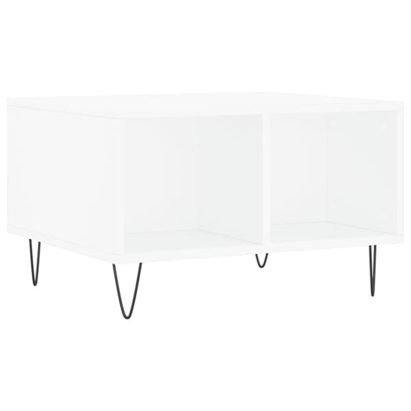 Soffbord vit 60x50x36,5 cm konstruerat trä