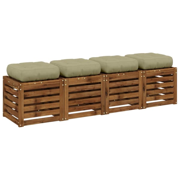 4-delade Sittdynor VIANEN 4 st 100% Polyester Ljusgrön
