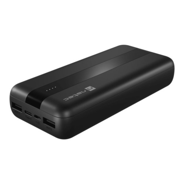 Natec Extreme Media TREVI strömförsörjningsbank - Li-pol - 2 x USB, 24 pin USB-C Svart