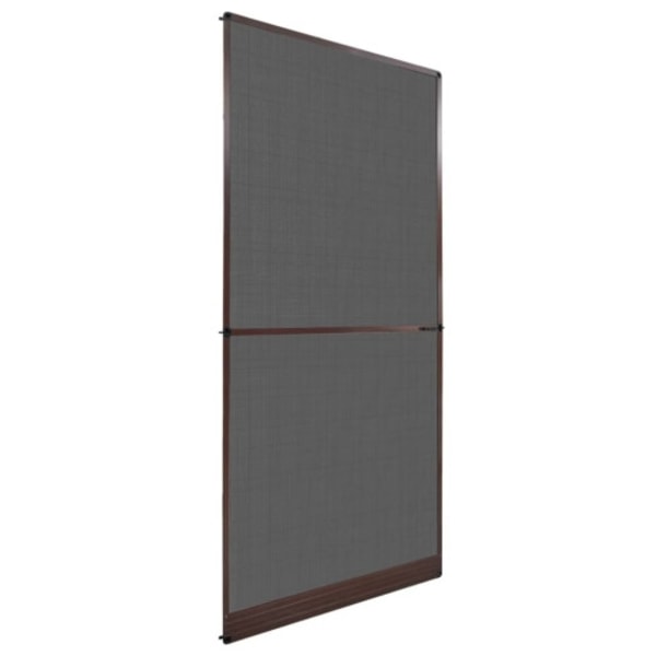 Insektsnät med gångjärn för dörrar 100 x 215 cm brun