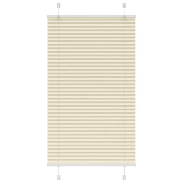 Plisserad persienn cremefärgad 70x150 cm tyg bredd 69,4 cm