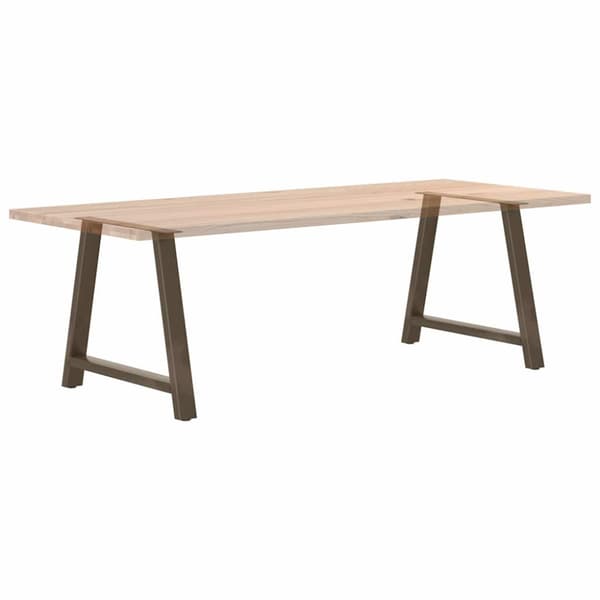 Matbordsben A-formade 2 st 100x(72-73) cm stål