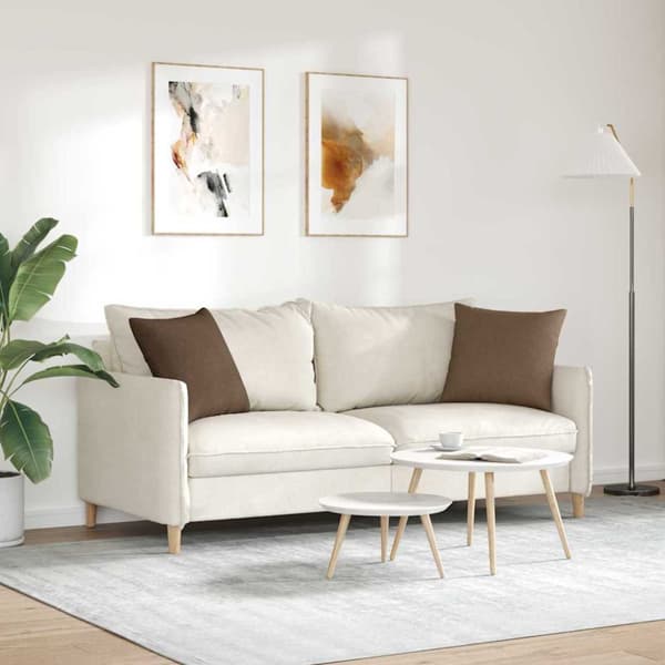 Sofakuddar 2 pcs Brun 45 x 45 cm tyg