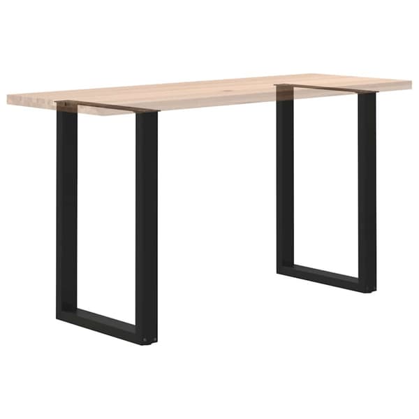 Barbordsben U-formade 2 st svarta 60x(90-91) cm stål