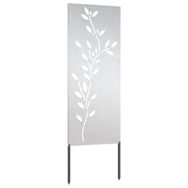 Trädgårds integritetsskärm Silver 50 x 140 cm Rostfritt stål