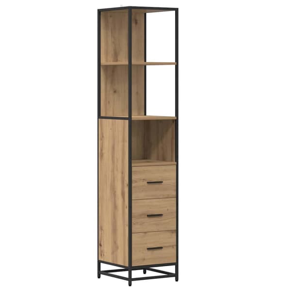 Badrumsmöbelset med låda 3 pcs Artisan Ek Konstruerat trä