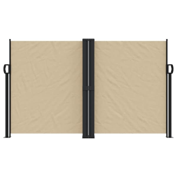 Infällbar sidomarkis beige 140x1000 cm