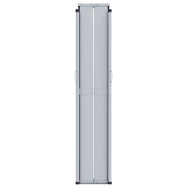 Infällbar sidomarkis svart 220x1000 cm