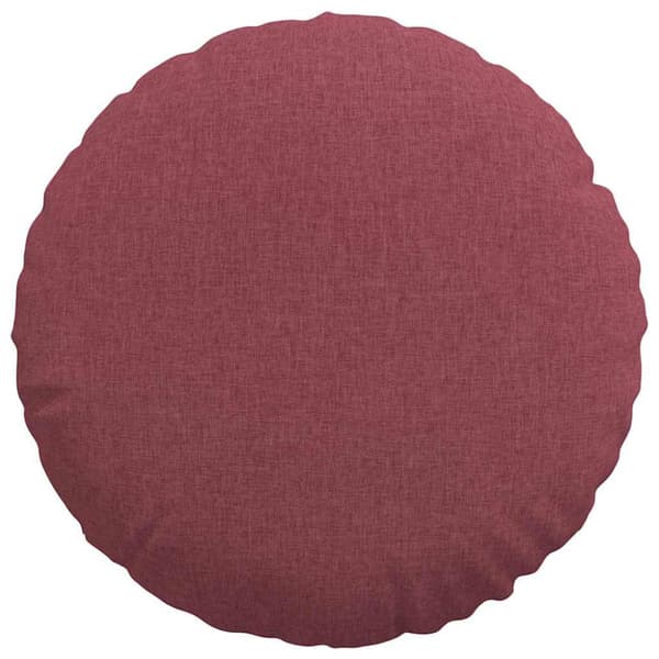 Sittkuddar 2 pcs Vinröd Ø50 x 19 cm tyg