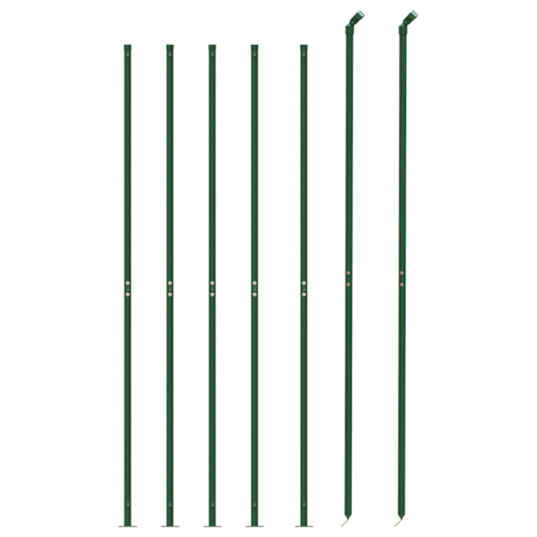 Stängsel med stolpsko grön 2,2x10 m