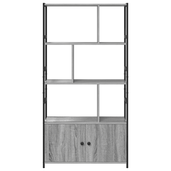 Hyllsystem Grå sonoma 80 x 30 x 155,5 cm Konstruerat trä