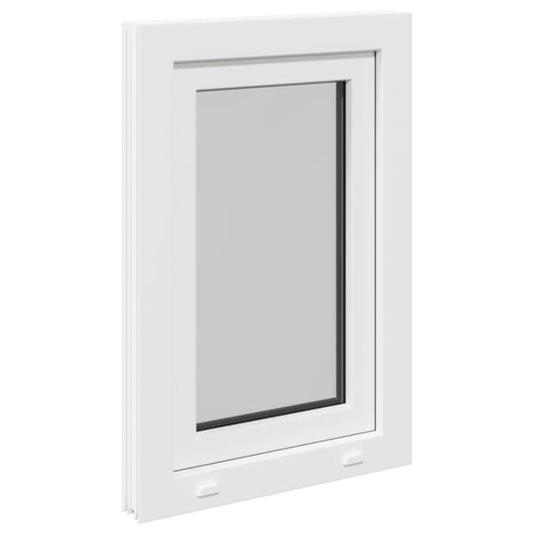 Källarfönster RISOR Vit 50 x 75 cm PVC och glas