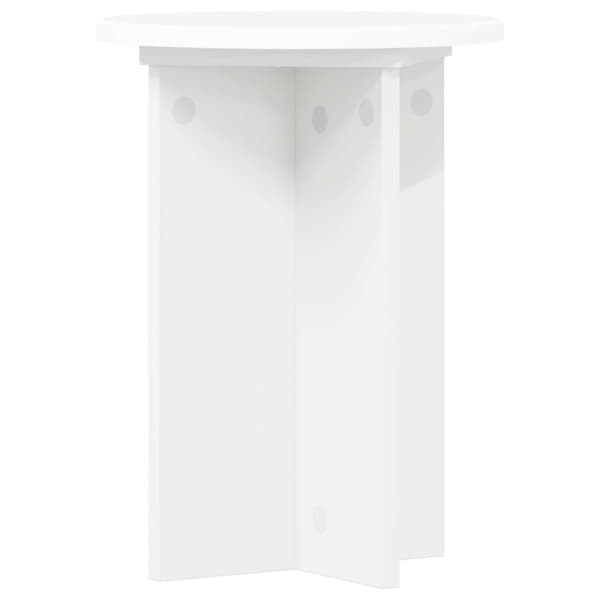 Växtställ 2 pcs Vit Ø29,5 x 40 cm Konstruerat trä