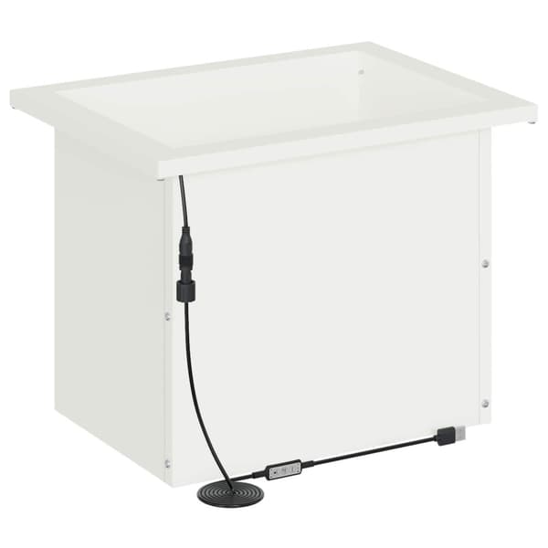 Odlingslåda med LED Vit 30 x 40 x 30 cm Stål