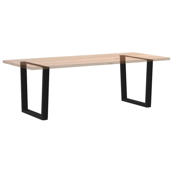 Matbordsben V-formade 2 st svarta 90x(72-73,3) cm stål