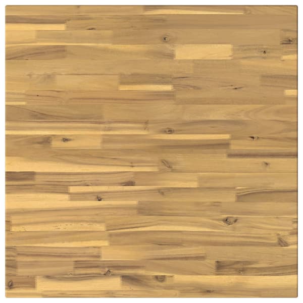 60 x 55 x 75 cm Massivt Akaciaträ Vit Rektangulär