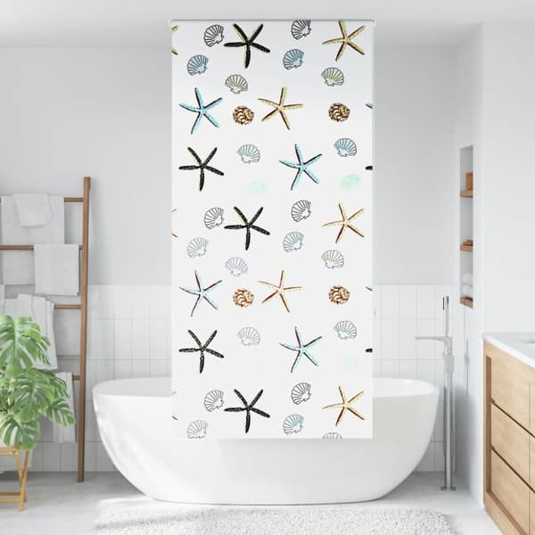 Rullgardin för dusch 100x240 cm tyg bredd 96 cm