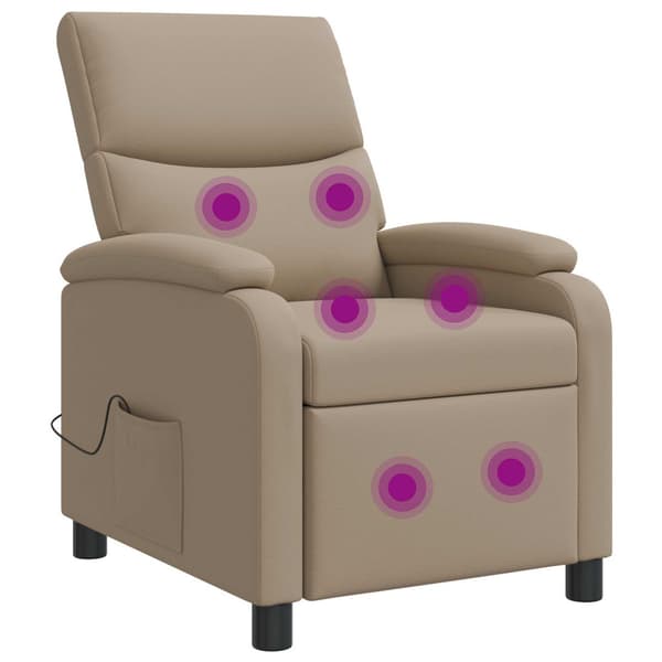Massagefåtölj Cappuccino Konstläder